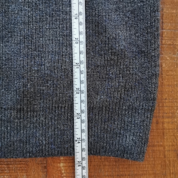 Grey Knit Henley Top - Picture 7 of 9